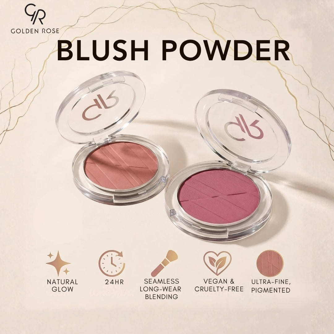 Golden Rose Blush Powder velvety soft luminous 6 shades Pakistan buy online