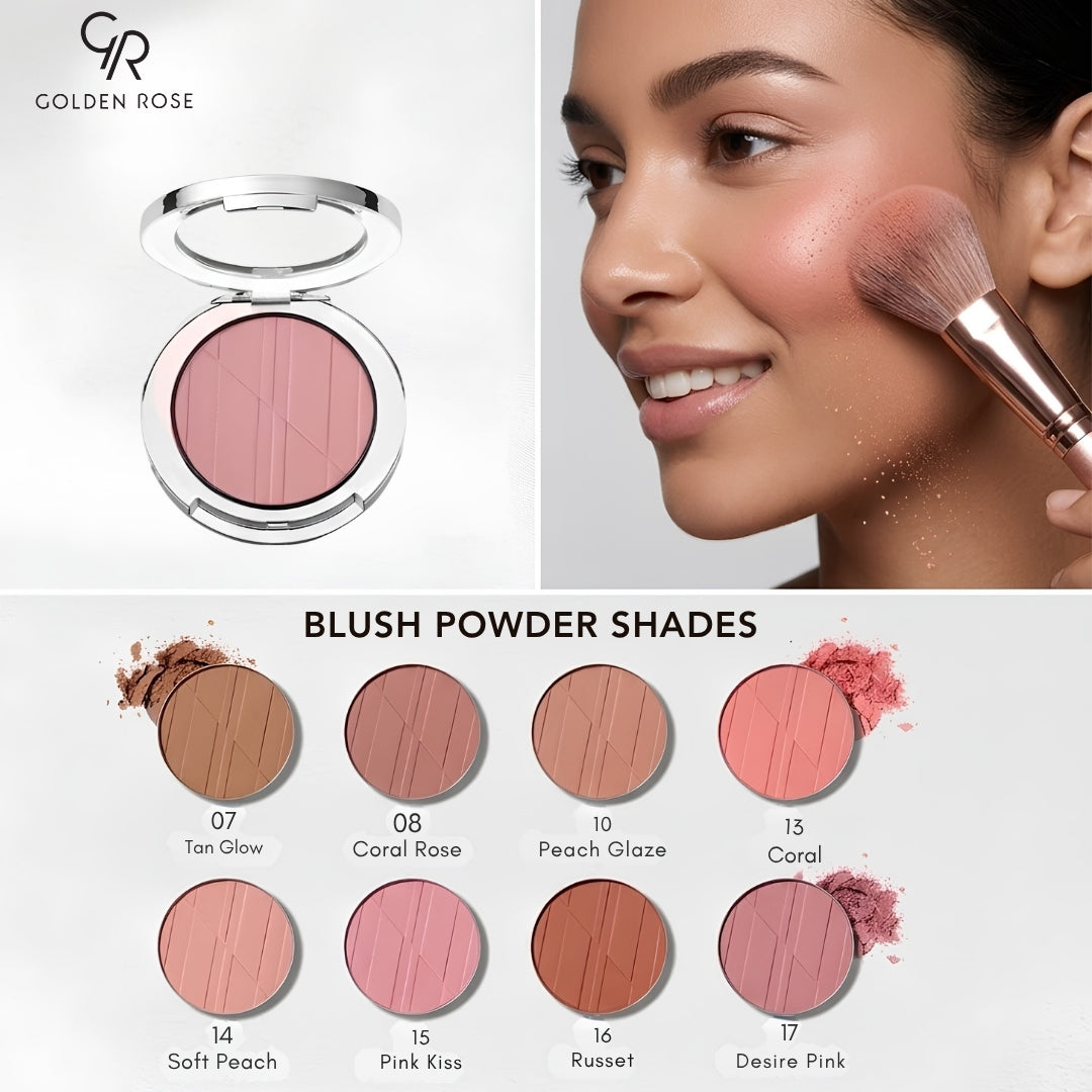Golden Rose blush powder coral peach Pakistan COD delivery