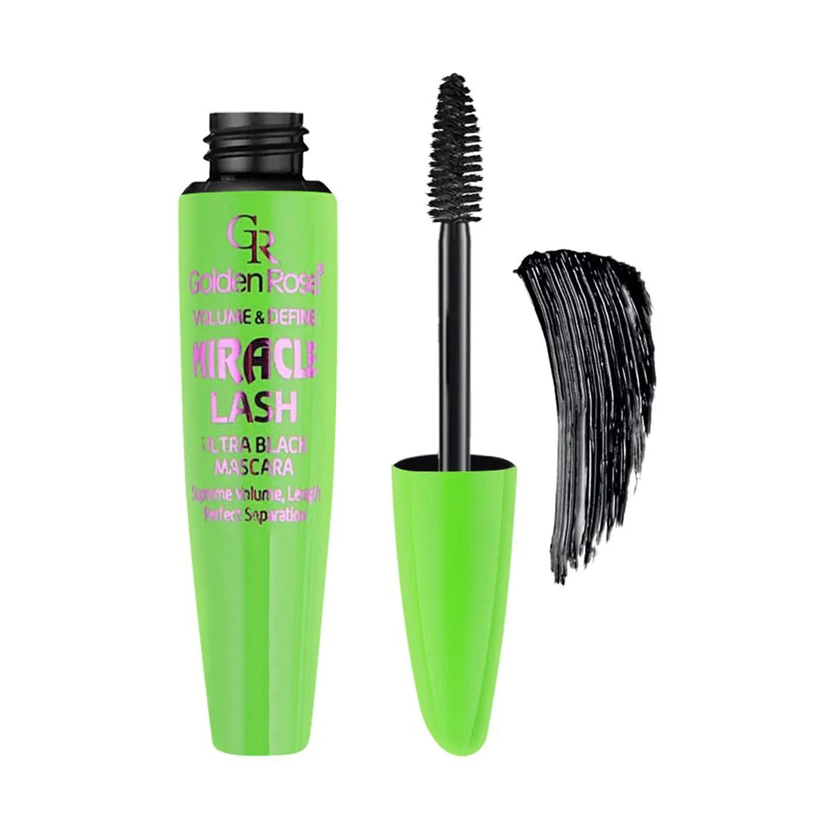 GOLDEN ROSE MASCARA MIRACLE LASH ULTRA BLACK