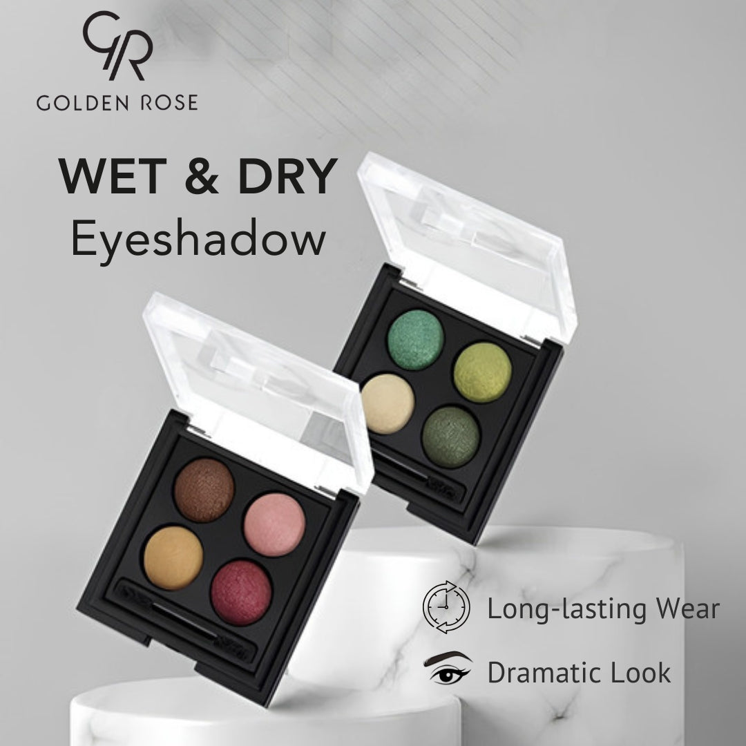 Golden Rose Wet Dry Eyeshadow dual use 6 shades Pakistan buy online