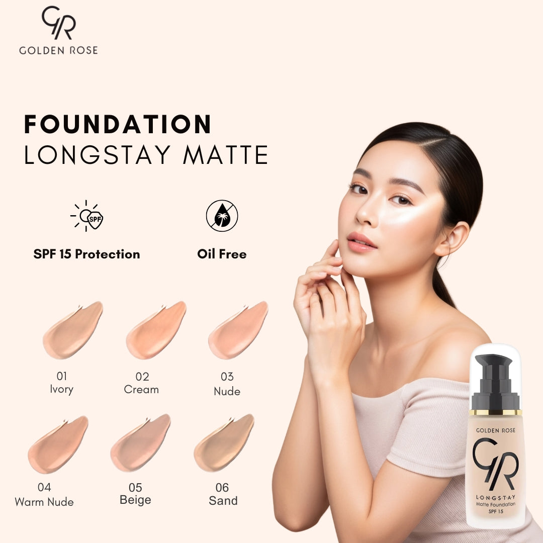 Golden Rose longstay matte foundation formula Pakistan COD buy online