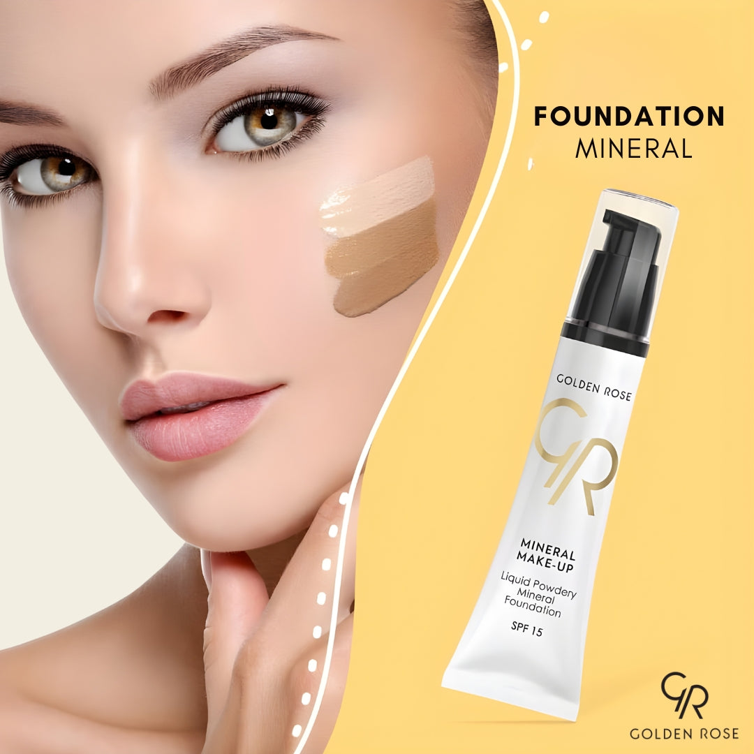 Golden Rose Mineral Foundation liquid weightless 6 shades Pakistan buy online
