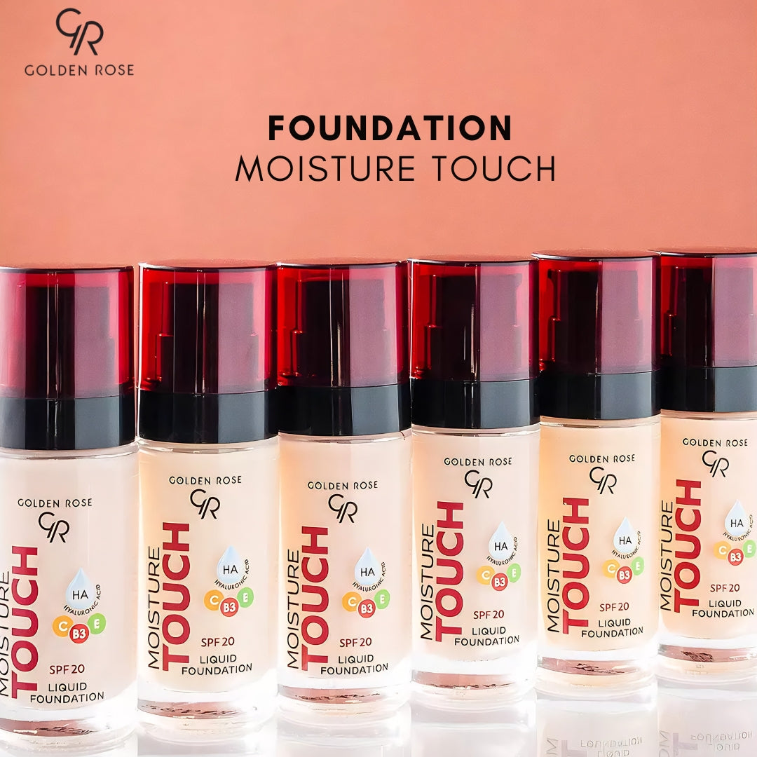 Golden Rose Foundation Moisture Touch hydrating natural finish Pakistan