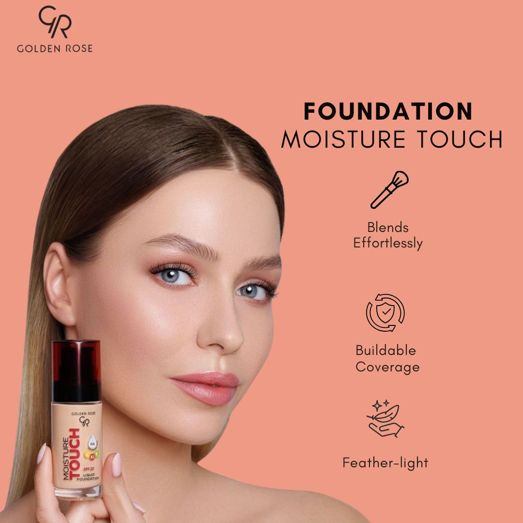 Golden Rose Moisture Touch foundation bottle shades Pakistan COD
