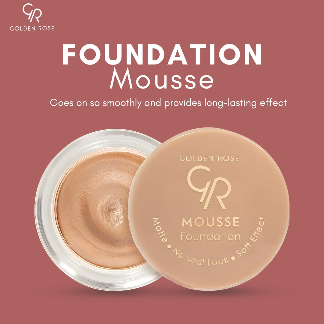 Golden Rose Mousse Foundation ultra light airwhipped 6 shades Pakistan