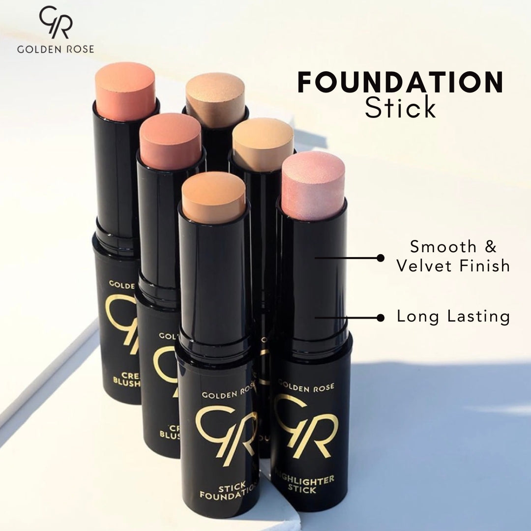 Golden Rose Foundation Stick natural velvety coverage 8 shades Pakistan