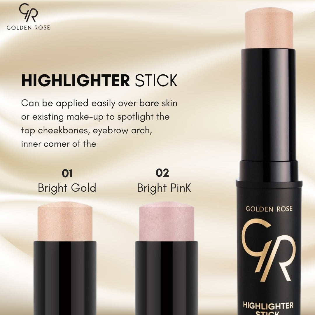 Golden Rose Highlighter Stick gold pink reflective formula Pakistan buy online