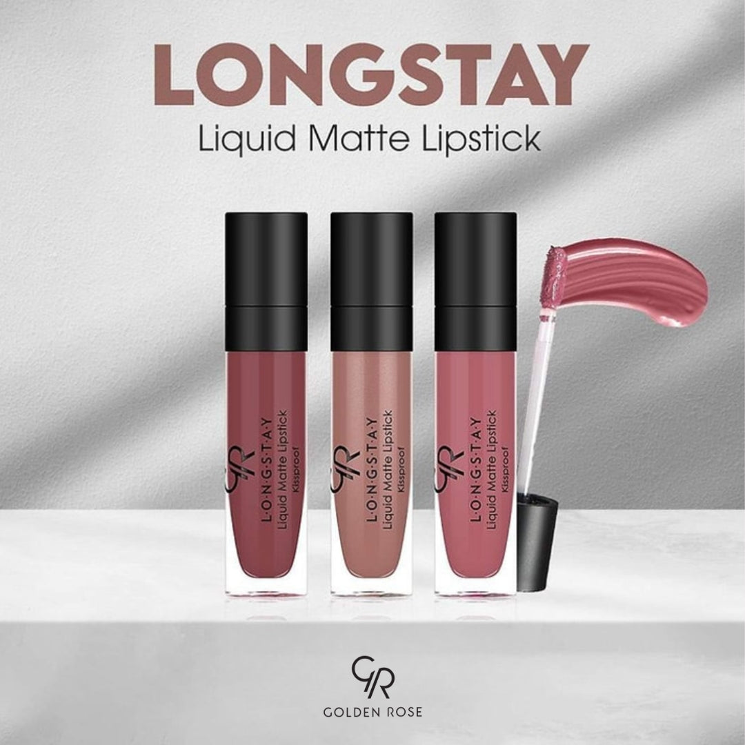 Golden Rose Longstay Kissproof Liquid Matte Lipstick 5.5ml non transfer Pakistan