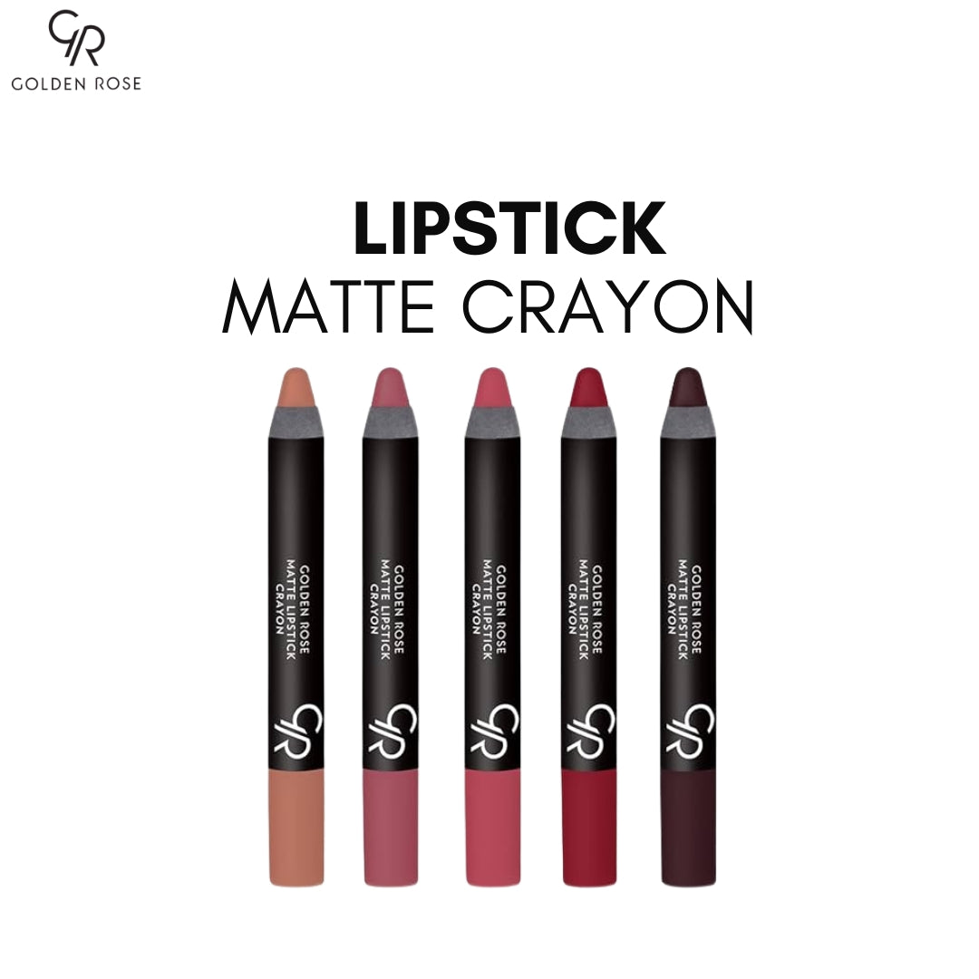 Golden Rose Matte Crayon Lipstick 21 shades velvet Pakistan buy online