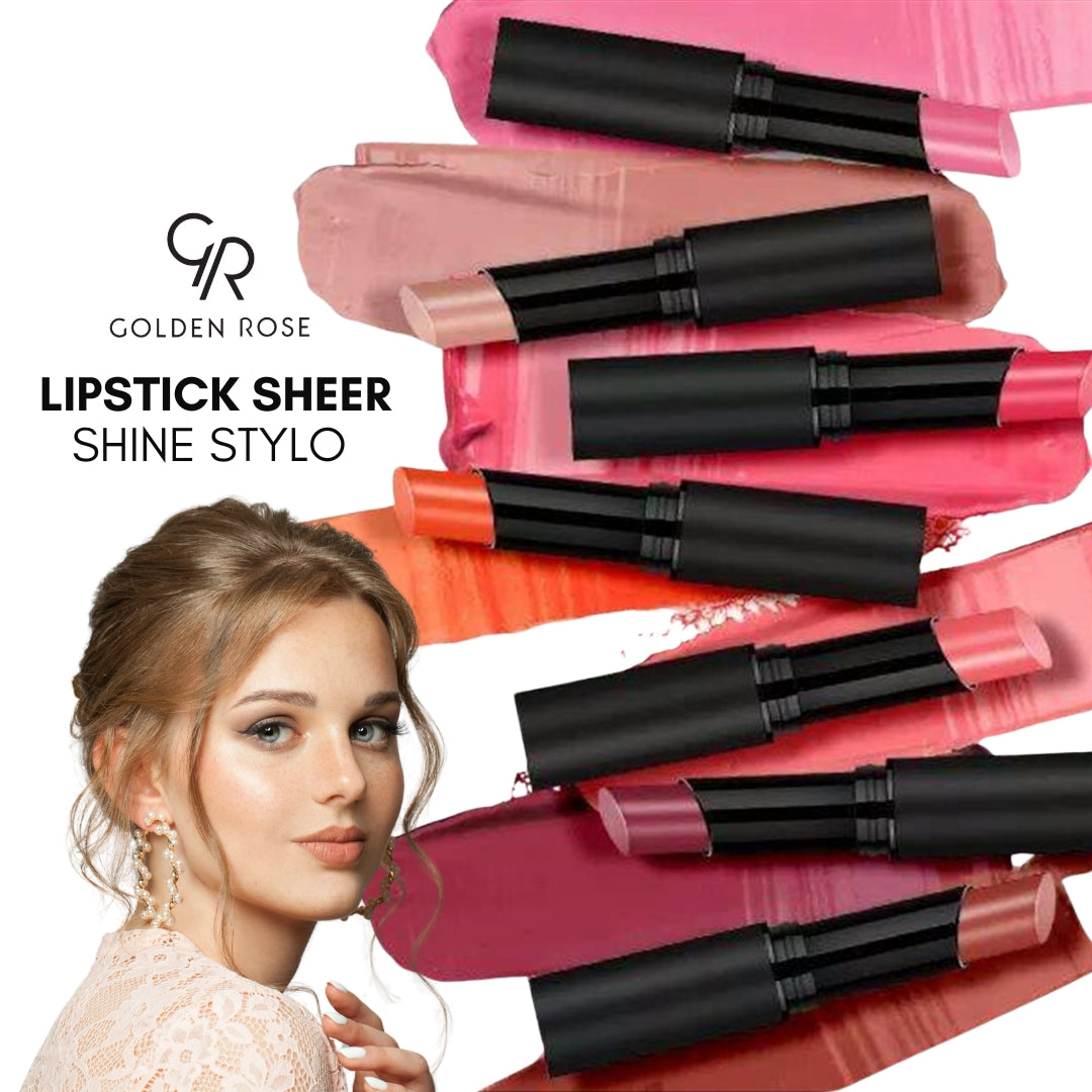Golden Rose Sheer Shine lipstick pen nude pink shades Pakistan