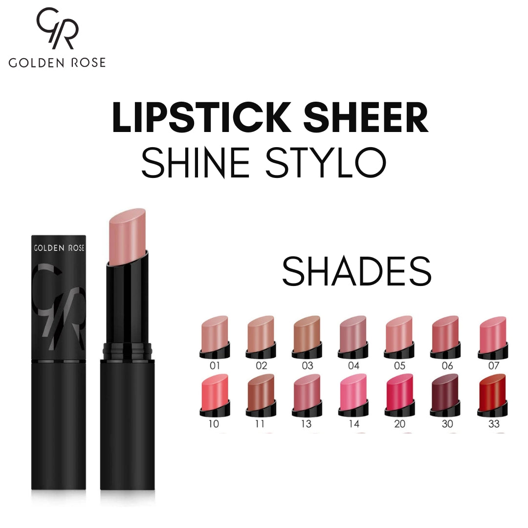 Golden Rose Sheer Shine Stylo lip color glossy Pakistan buy online