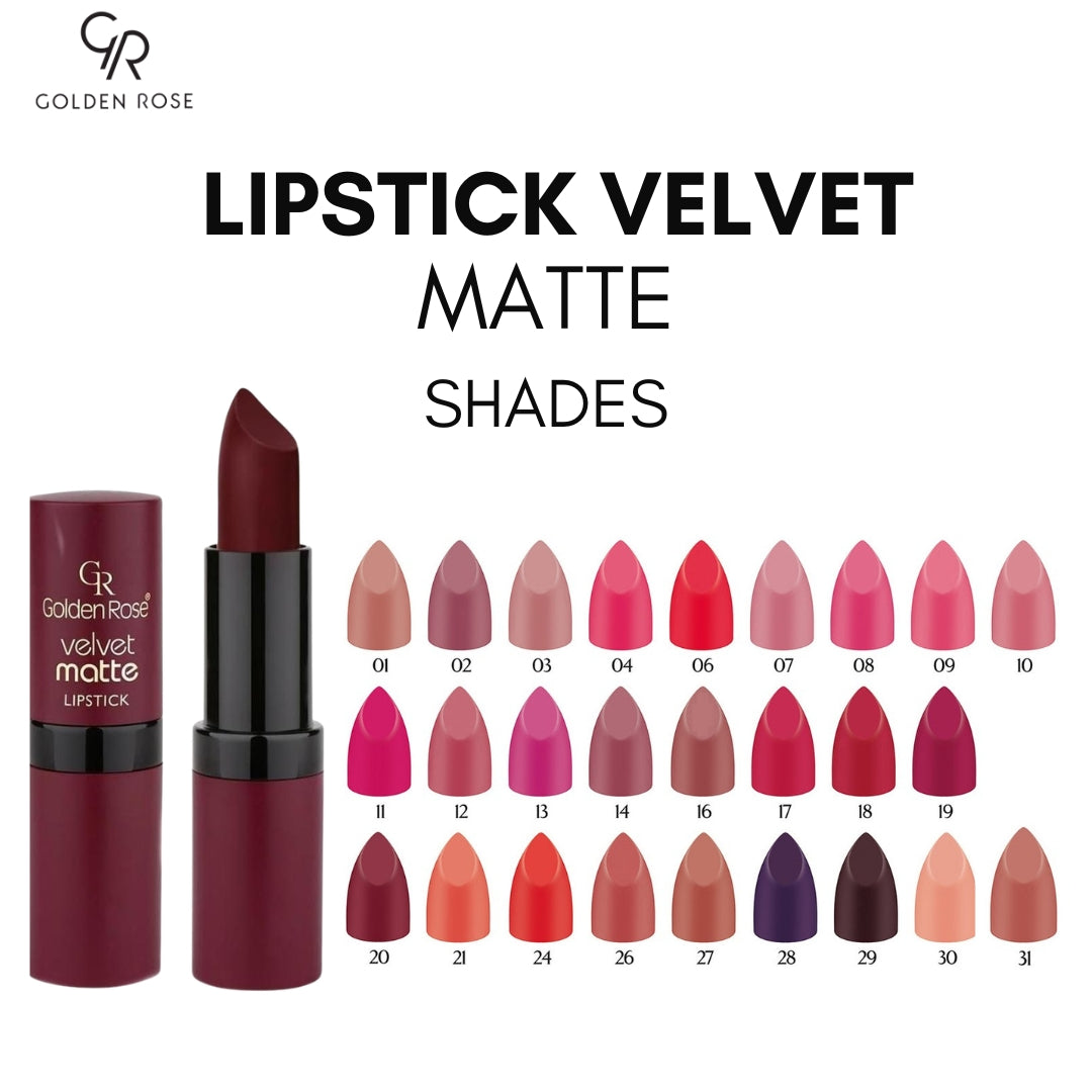 Golden Rose Velvet Matte lipstick shades Pakistan COD
