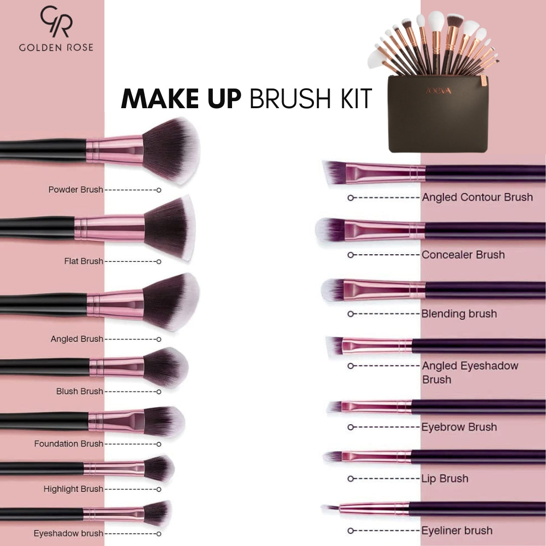 Golden Rose Professional Makeup Brush Kit complete set Pakistan buy online