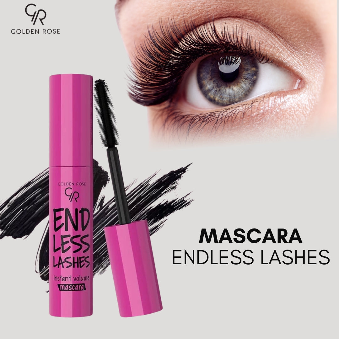 Golden Rose Endless Lashes Mascara ultra black vegan elastomer brush Pakistan