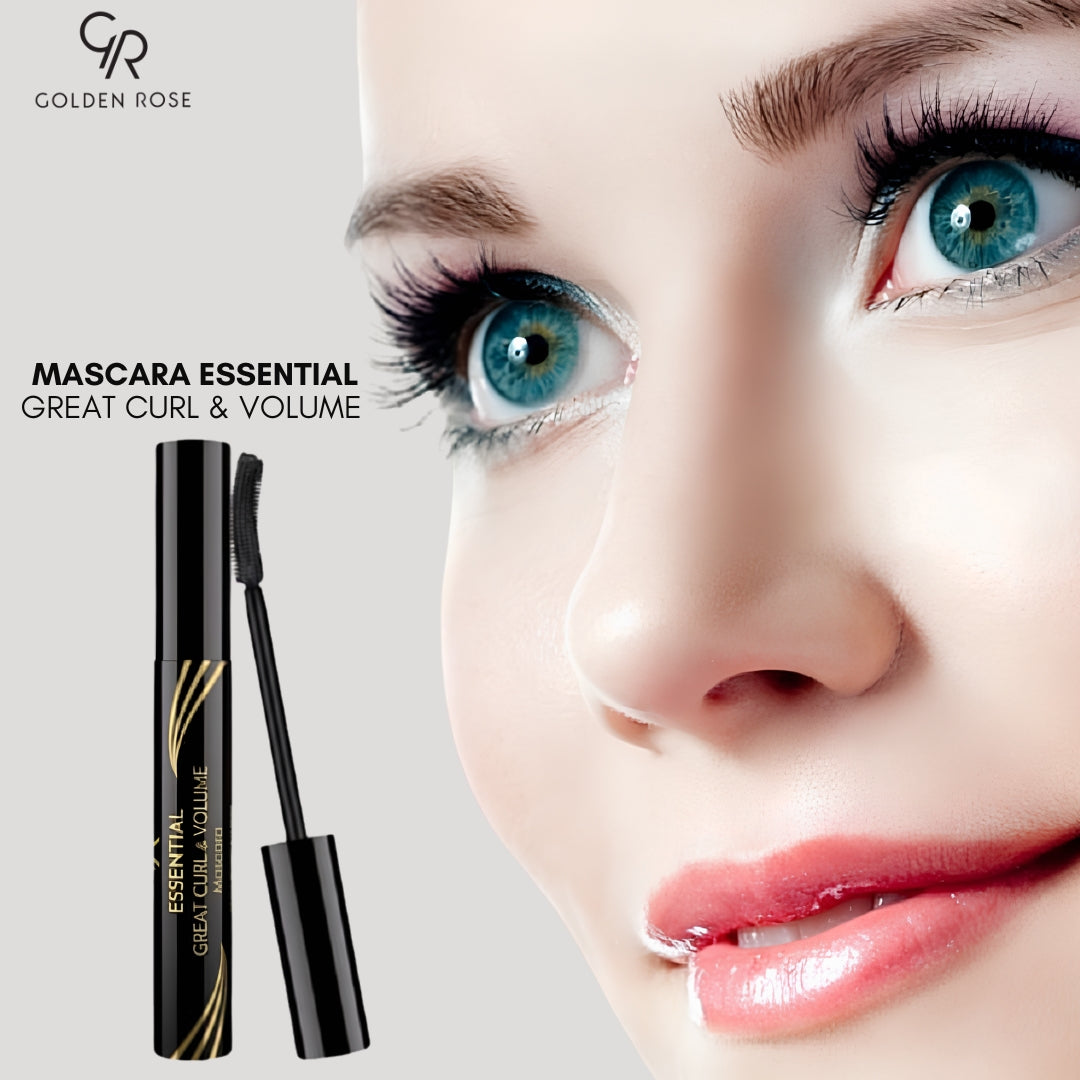 Golden Rose Essential Great Curl Volume Mascara curved brush Pakistan