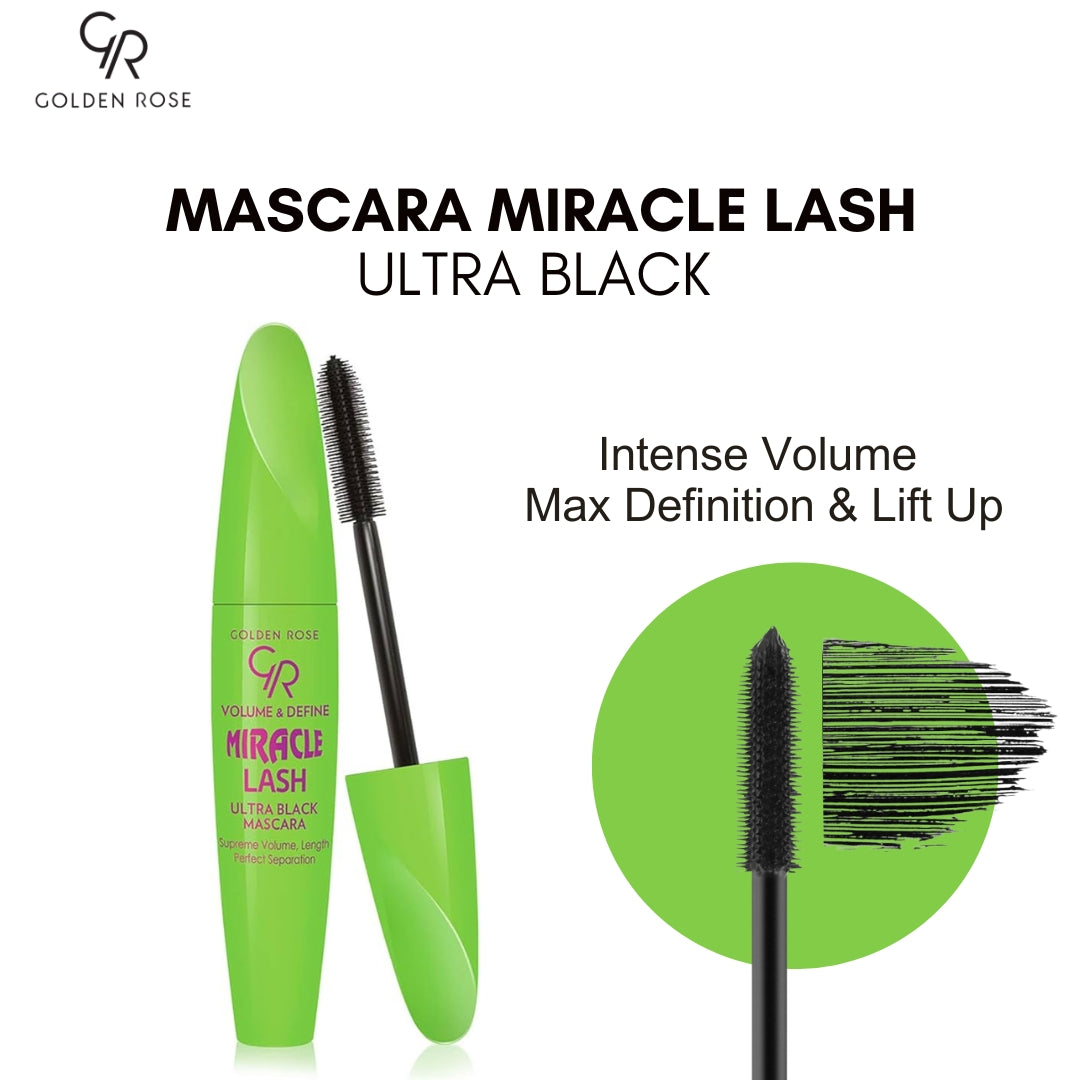 Golden Rose Miracle Lash mascara ultra black formula Pakistan COD