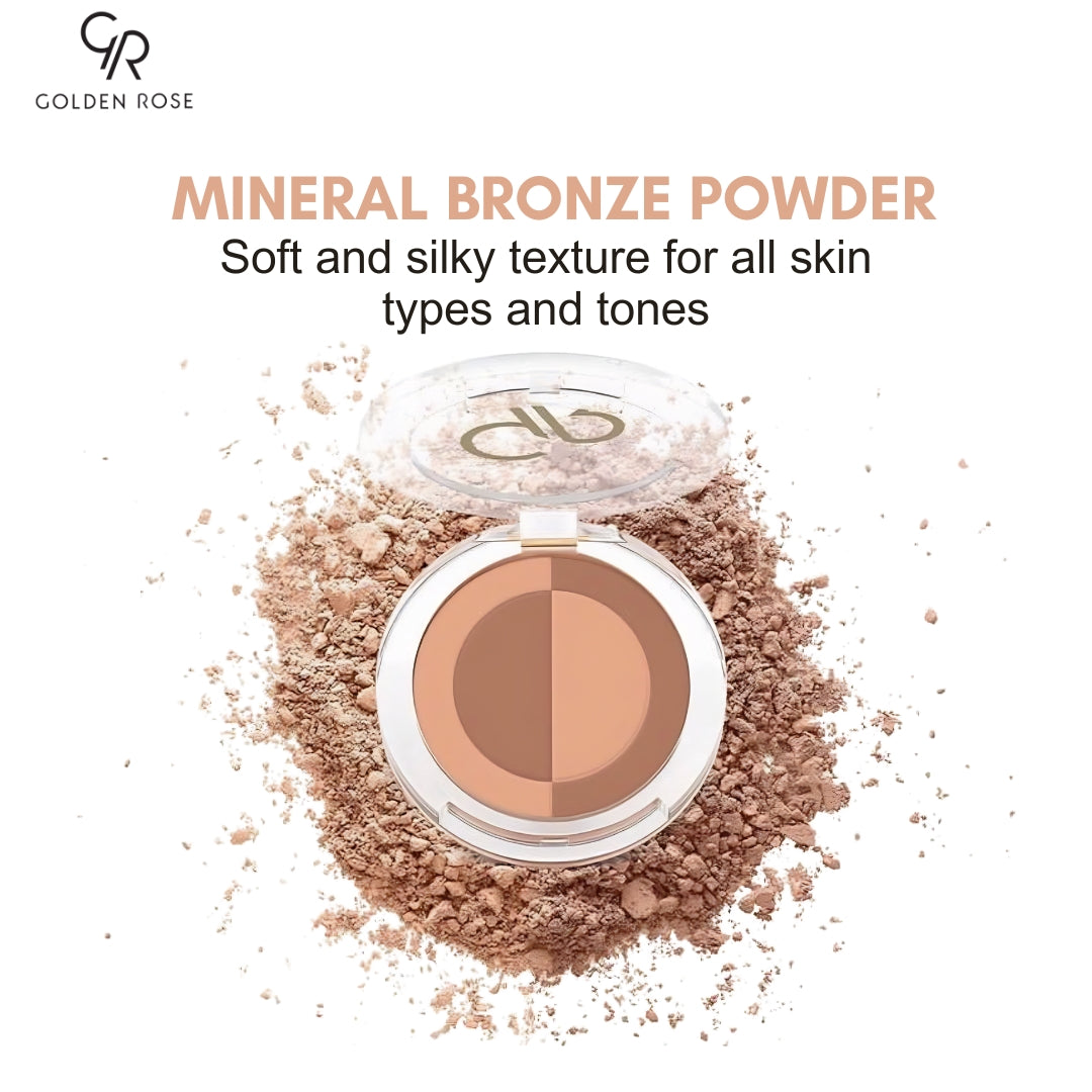 Golden Rose Mineral Bronze Powder sun-kissed glow 3 shades Pakistan buy online