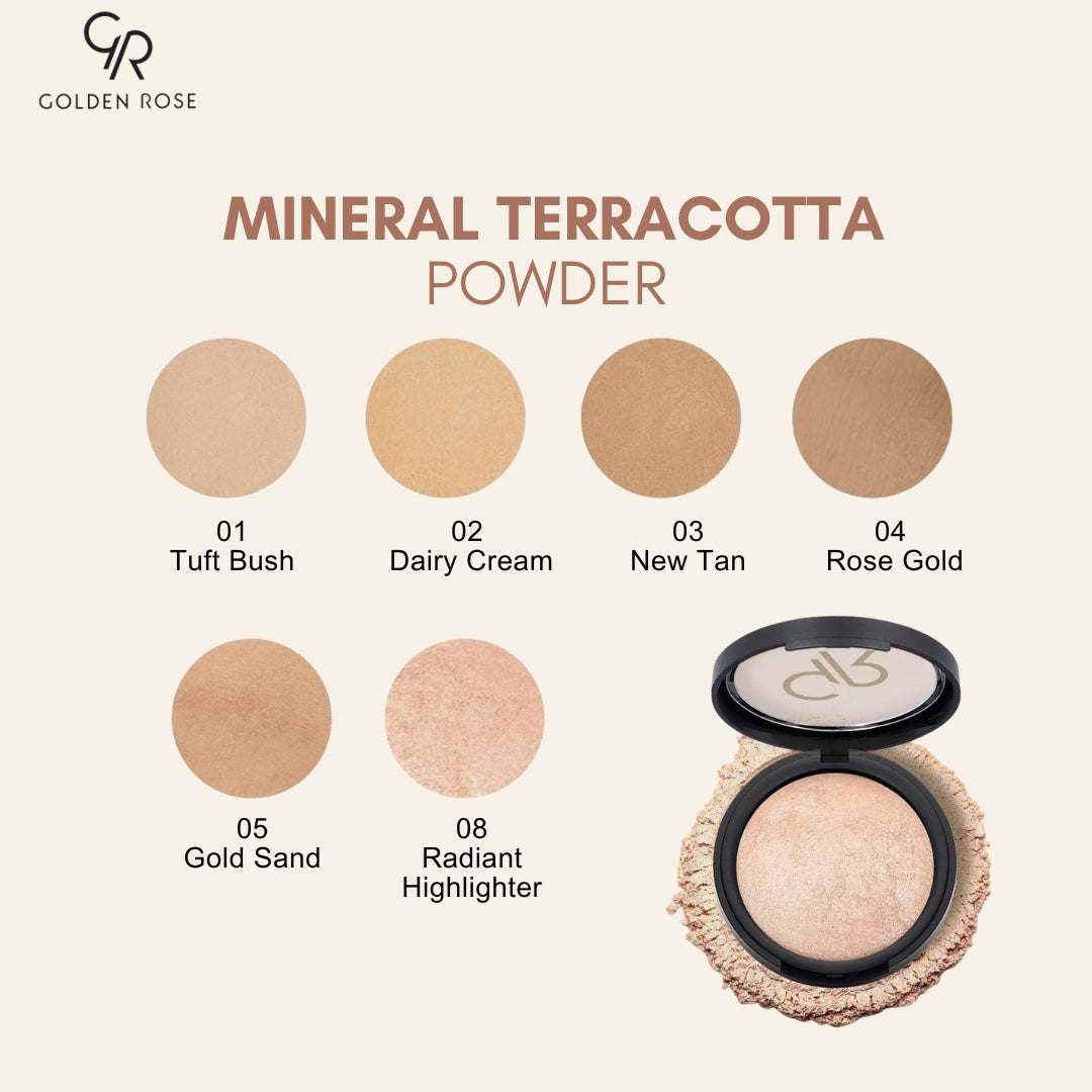 Golden Rose mineral terracotta bronzing powder 6 shades Pakistan COD