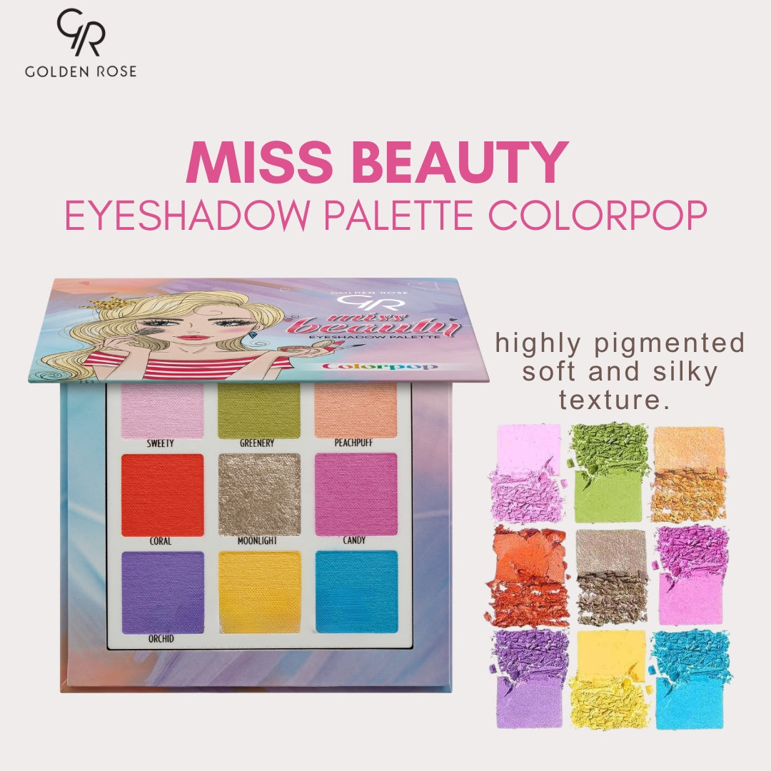 Golden Rose Miss Beauty colorpop eyeshadow neon Pakistan COD