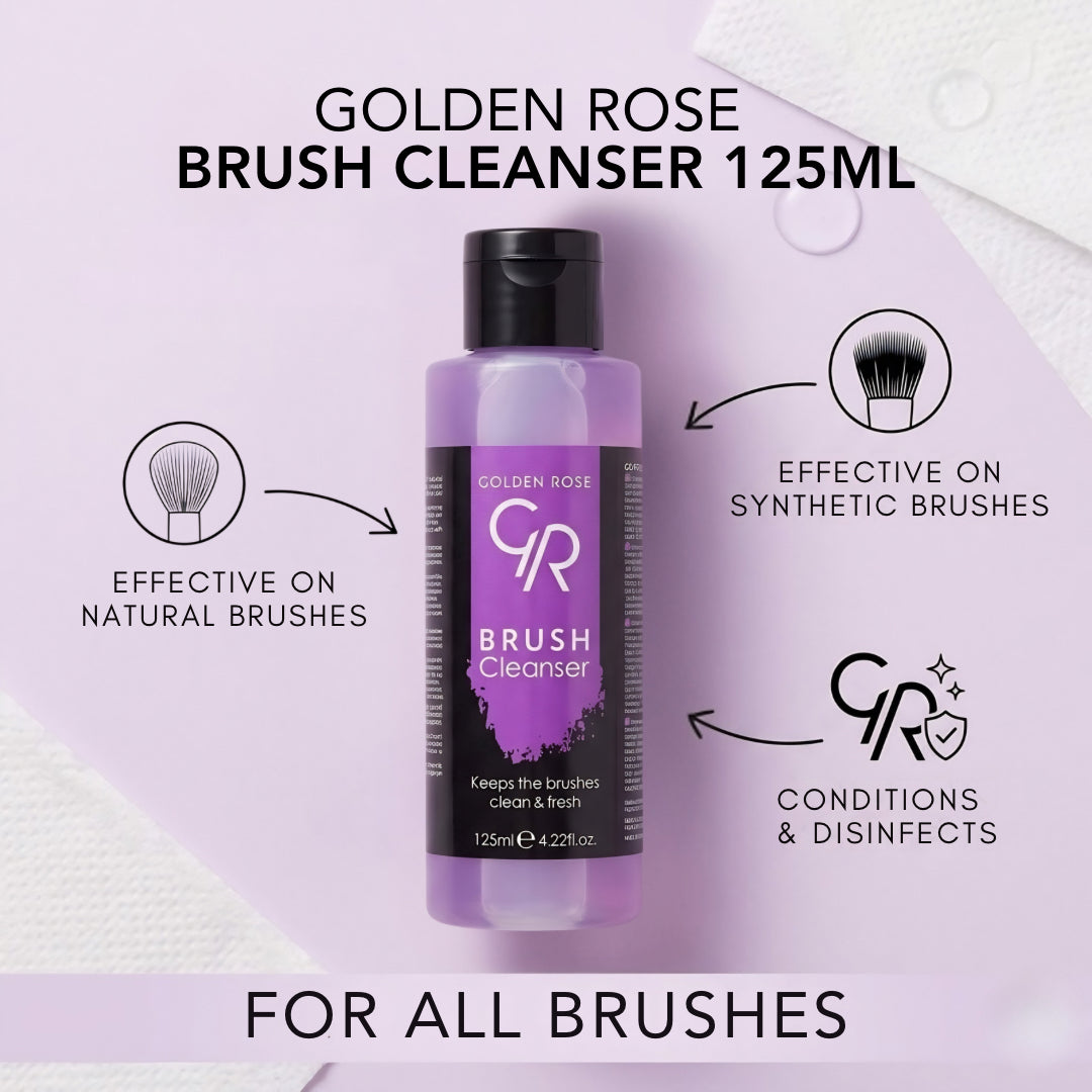 Golden Rose Brush Cleanser 125ml easy rinse natural synthetic Pakistan buy online