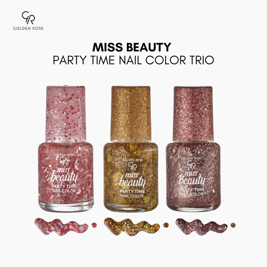 Golden Rose Miss Beauty Party Time Nail Color Trio neon Pakistan buy online