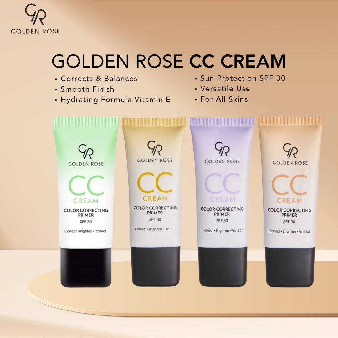 Golden Rose CC Cream colour correcting 4 shades green orange Pakistan buy online