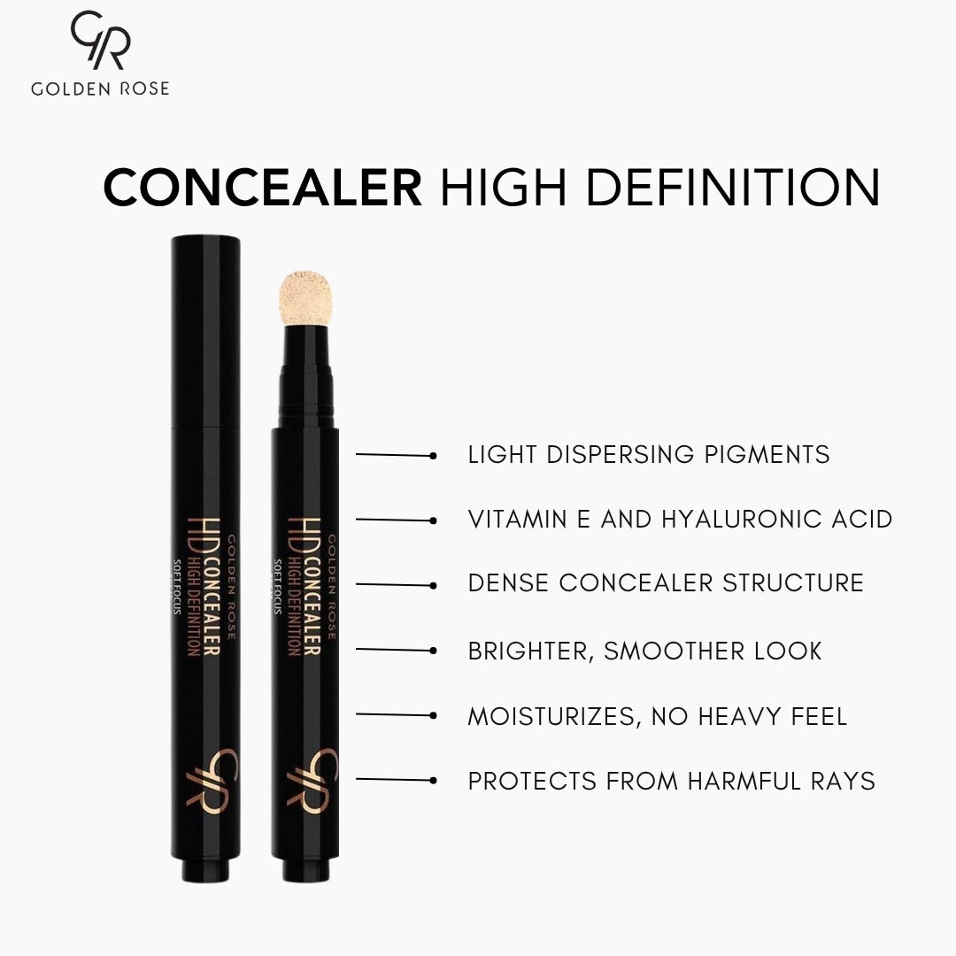 Golden Rose HD High Definition Concealer 5 shades Pakistan buy online