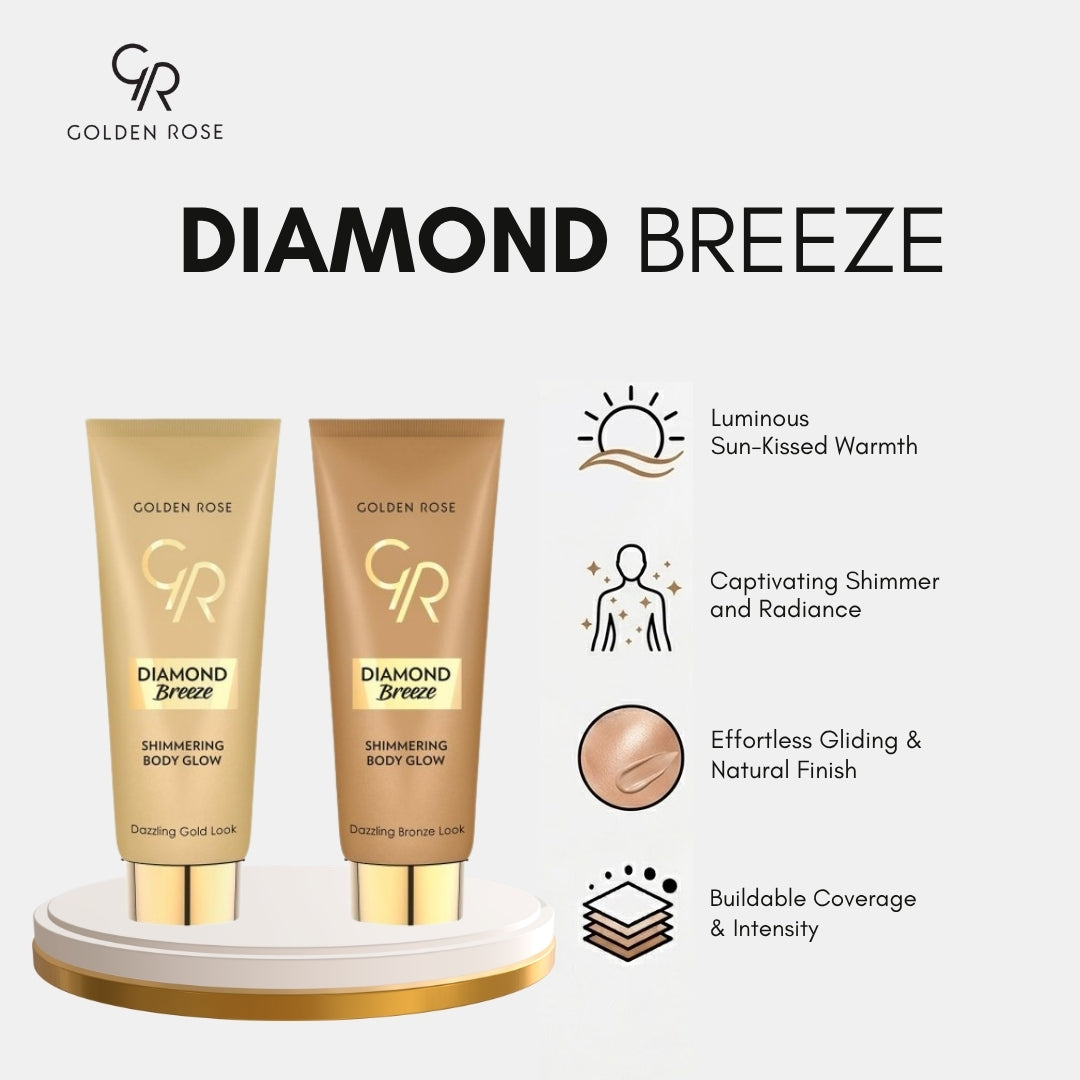 Golden Rose Diamond Breeze Body Glow bronze gold shimmer Pakistan