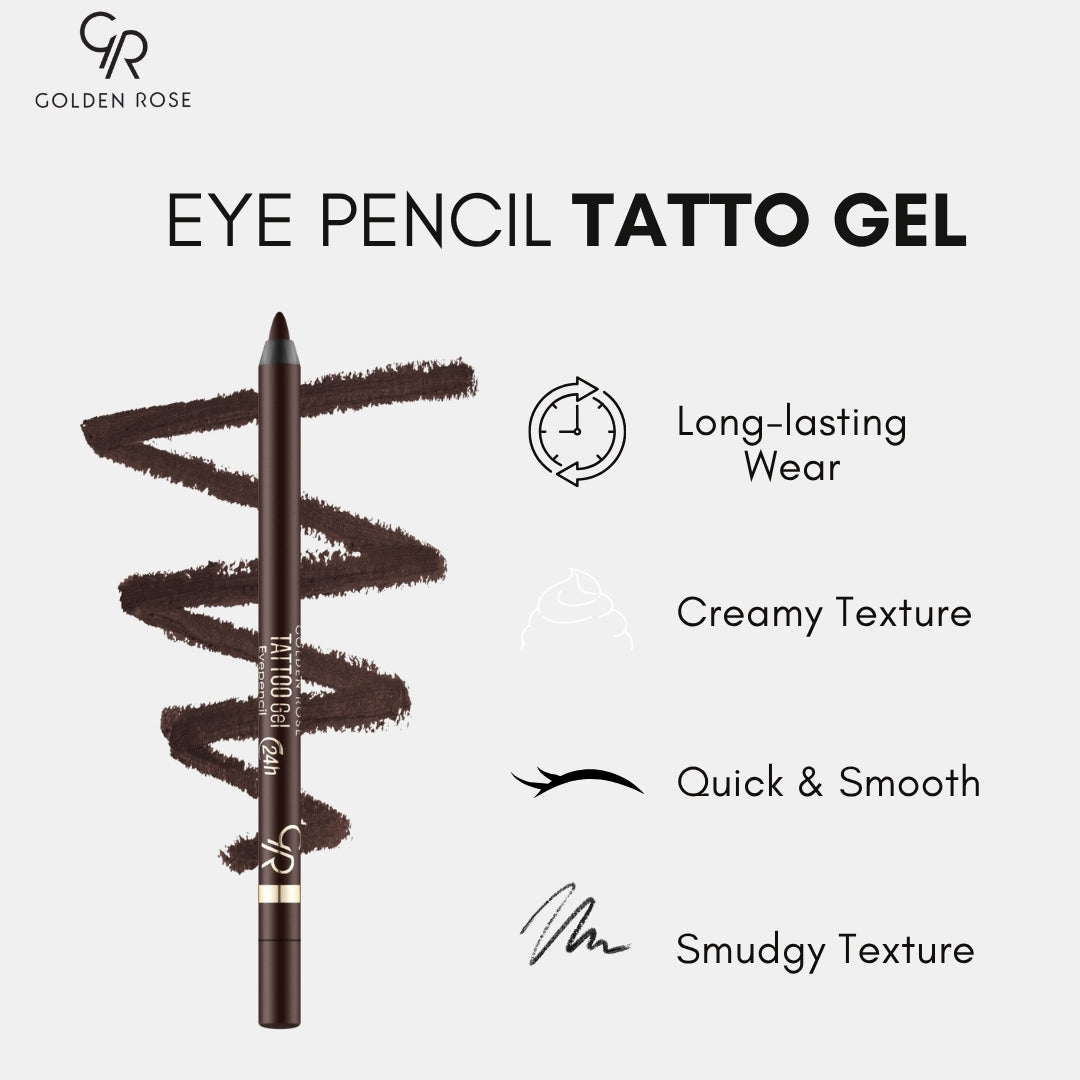 Golden Rose Eye Pencil Tattoo Gel kajal waterproof Pakistan