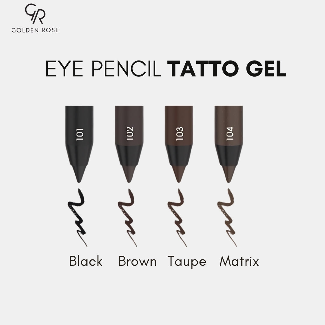 Golden Rose Tattoo Gel eye pencil 4 shades Pakistan COD
