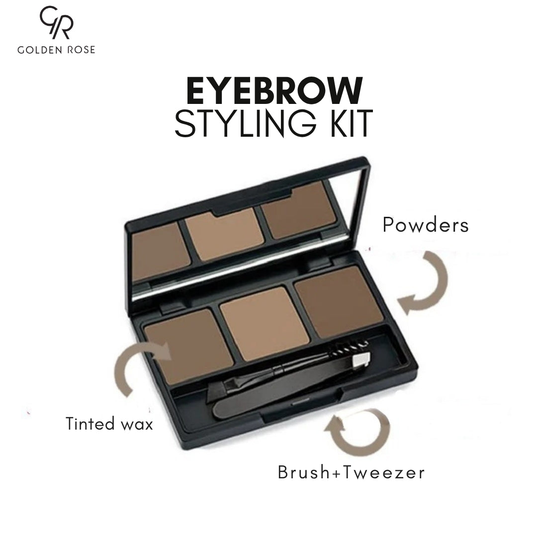 Golden Rose Eyebrow Styling Kit tinted wax powder all in one Pakistan buy online