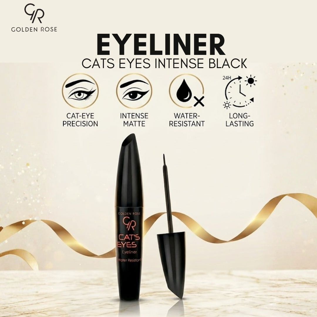 Golden Rose Cat Eyes Intense Black Eyeliner dramatic Pakistan buy online