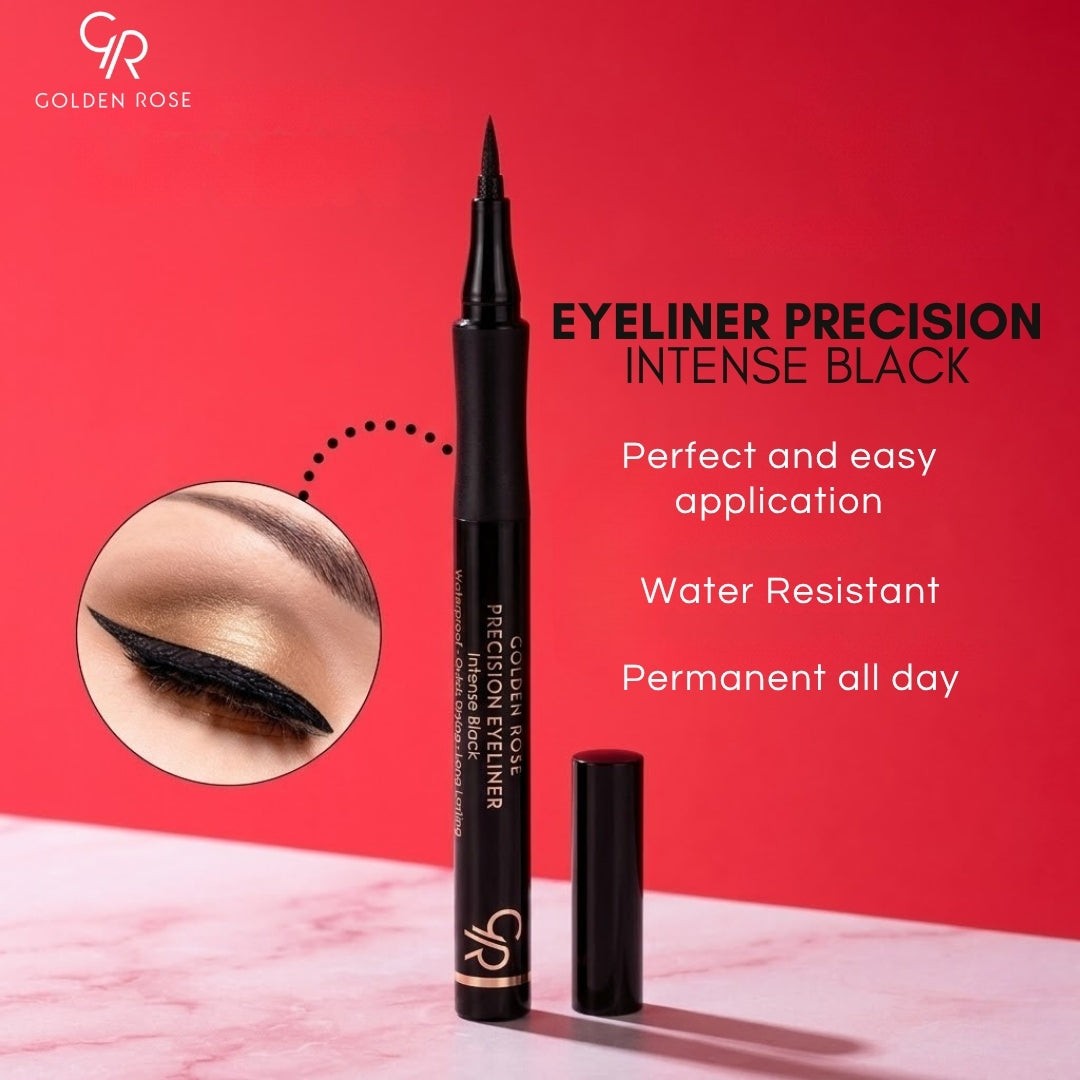 Golden Rose Precision Intense Black Eyeliner unique tip Pakistan buy online