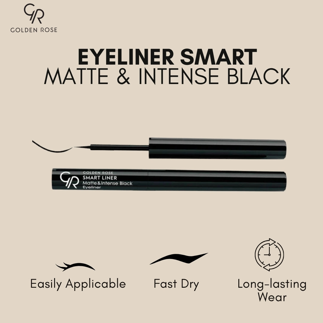 Golden Rose Smart Matte Intense Black Eyeliner felt tip Pakistan buy online