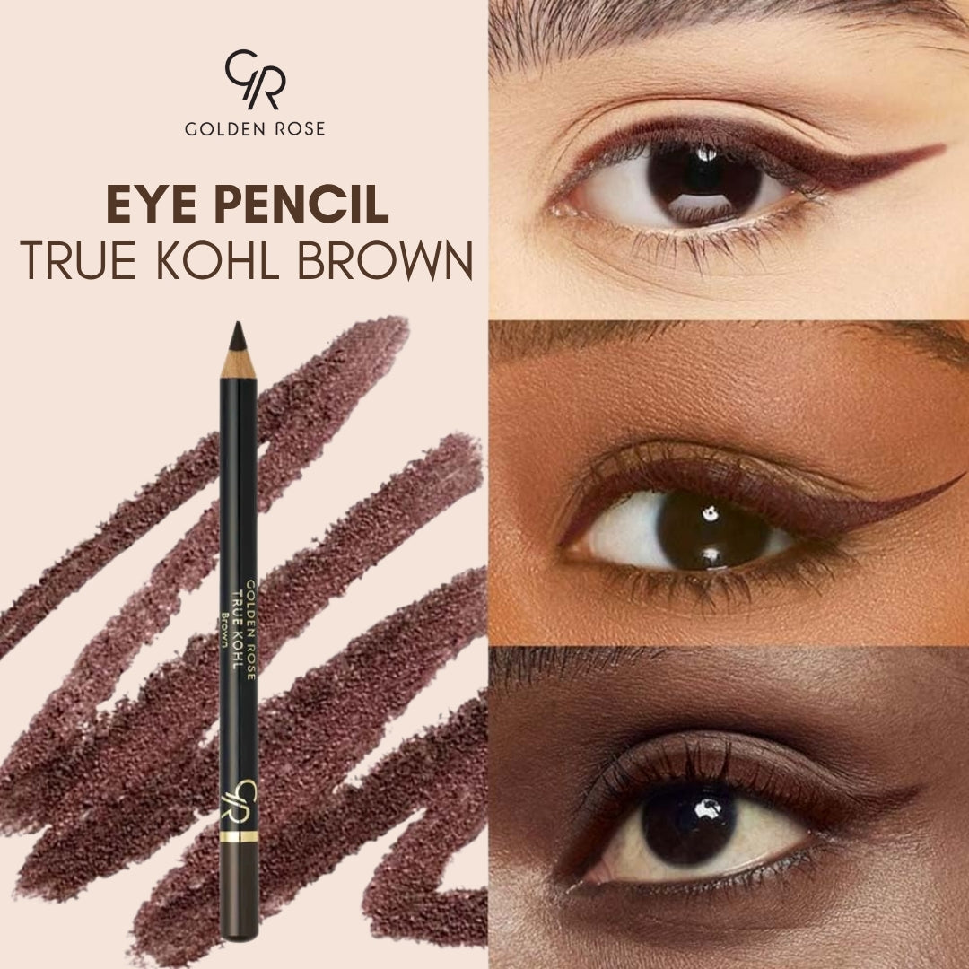Golden Rose True Kohl Brown Eyeliner rich colour Pakistan buy online