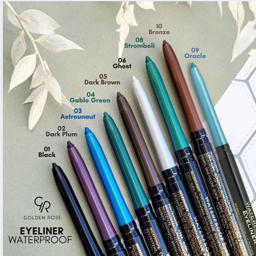 Golden Rose waterproof eyeliner pencil no sharpen Pakistan COD