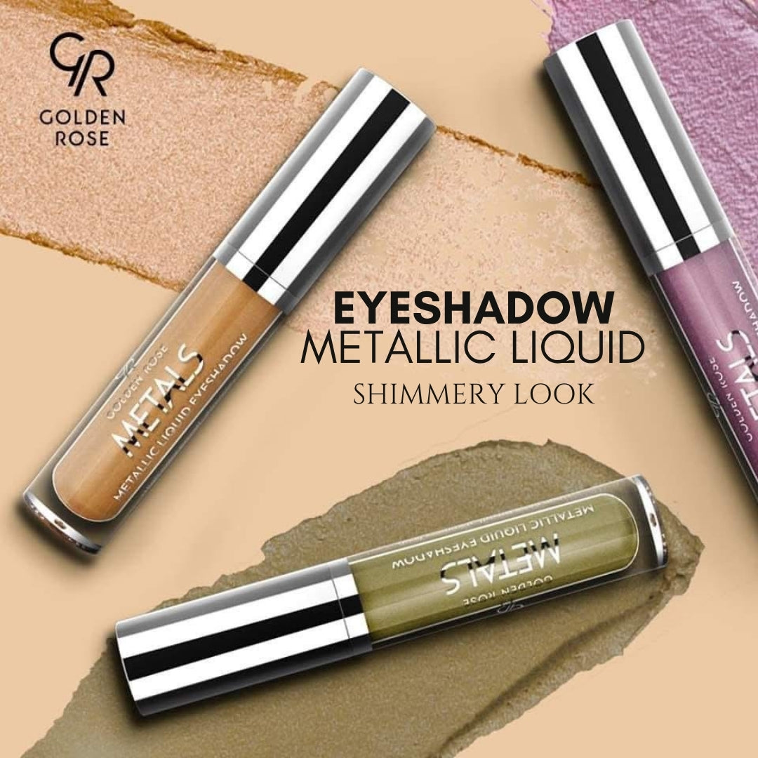 Golden Rose Metallic Liquid Eyeshadow 6 shades long wear Pakistan buy online