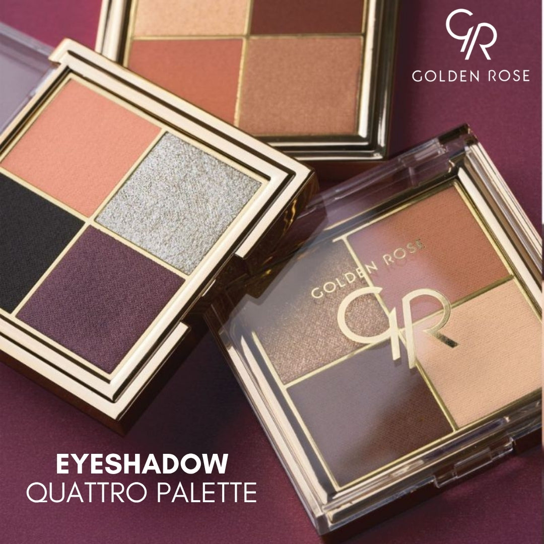Golden Rose Eyeshadow Quattro Palette 4 shades blendable Pakistan