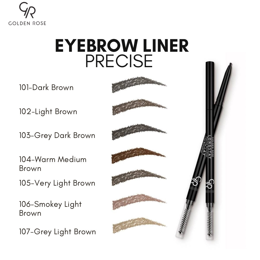 Golden Rose Precise Eyebrow Liner micro tip 7 shades Pakistan buy online