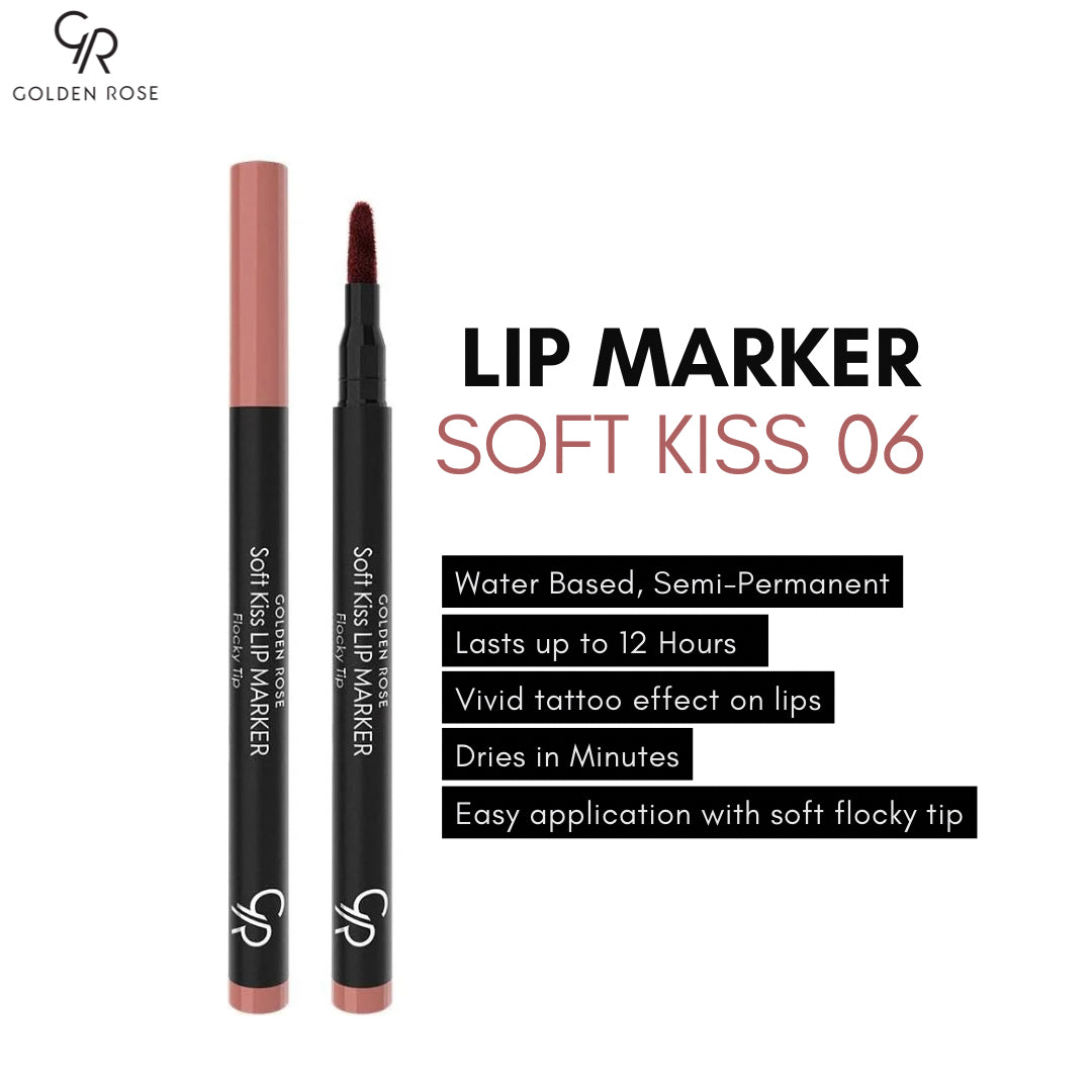 Golden Rose Lip Marker Soft Kiss tattoo tint water based Pakistan buy online
