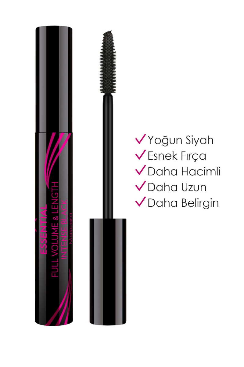 GOLDEN ROSE MASCARA ESSENTIAL VOLUME & LENGTH INTENSE BLACK