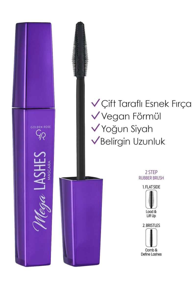 GOLDEN ROSE MASCARA MEGA LASHES