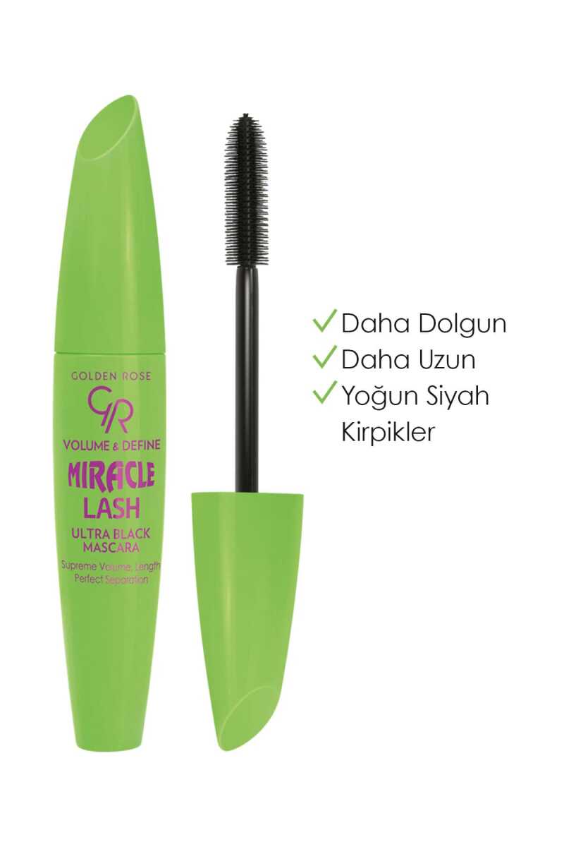 GOLDEN ROSE MASCARA MIRACLE LASH BLACK