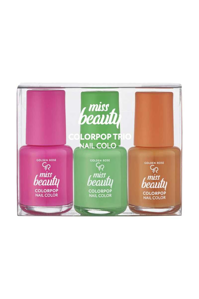 GOLDEN ROSE MISS BEAUTY COLORPOP NAIL COLOR TRIO